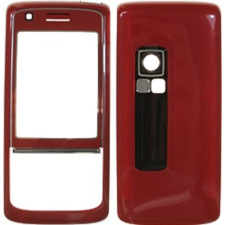 Nokia 6288 elő+akkuf, Előlap, bordó mobiltelefon, tablet alkatrész