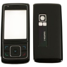 Nokia 6288 elő+akkuf, Előlap, fekete mobiltelefon, tablet alkatrész