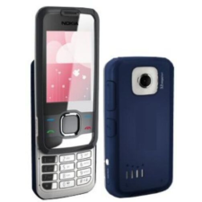 Nokia 7610 Supernova elő+akkuf, Előlap, sötétkék mobiltelefon, tablet alkatrész