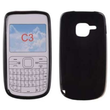 Nokia C3-00, Szilikon tok, S-Case, fekete tok és táska