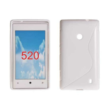Nokia Lumia  520, Szilikon tok, S-Case, fehér tok és táska