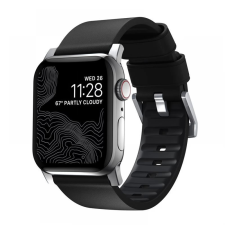 Nomad Active Strap Pro Apple Watch Ultra (49mm) 8/7 (45mm)/6/SE/5/4 (44mm)/3/2/1 (42mm) fekete-ezüst okosóra kellék