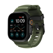 Nomad GOODS Rocky Point szíj Apple Watch 49/45/44/42mm fekete-zöld okosóra kellék