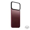 Nomad iPhone 18 Pro mágneses MagSafe bőr tok - Burgundy Horween
