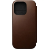 Nomad Modern Leather Folio Brown iPhone 16 Pro tok