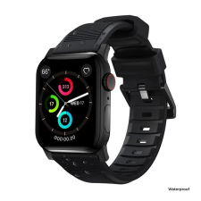Nomad Rugged Apple Watch 42/44/45mm szíj, fekete okosóra kellék