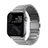 Nomad titanium band, silver - apple watch ultra (49mm) 8/7 (45mm)/6/se/5/4 (44mm)/3/2/1 (42mm) nm1a4hsxt0