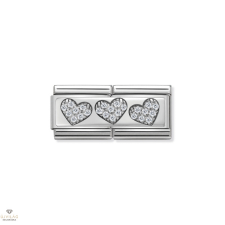 Nomination &quot;3 szív&quot; dupla charm - 330732-02 medál