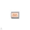Nomination "9K Rosé Mum" charm - 430101-34