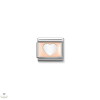 Nomination "9K Rosé szív" charm - 430101-08