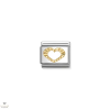 Nomination "fazettált szív" charm - 030149-63