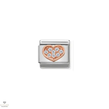 Nomination "Köves szív" charm - 430302-13 medál