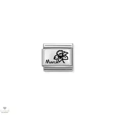 Nomination "Márciusi születésnapi viráglap" charm - 330112-15 egyéb ékszer