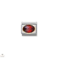 Nomination &quot;Piros cirkónia&quot; charm - 030601-005 medál