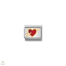Nomination &quot;Piros szív nyíllal&quot; charm - 030207-12 medál
