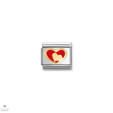 Nomination &quot;Piros szív&quot; charm - 030283-28 medál