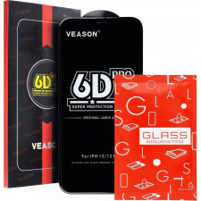 Noname 6D Edzett Üveg - iPhone 13 Fekete (35216) mobiltelefon kellék