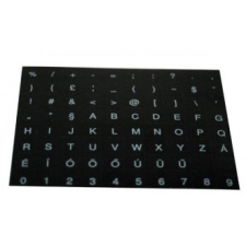 Noname Billentyűzet matrica HU Black/White laptop kellék