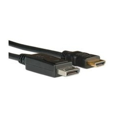 Noname Displayport DP M-HDMI M 2M Black kábel és adapter
