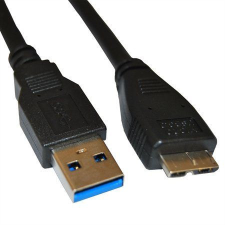 Noname USB 3.0 A-MicroB 0,5m Black kábel és adapter