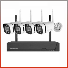 Nonbrand 4 db-os vezetéknélküli Wifi IP biztonsági kamera rendszer holm7404 megfigyelő kamera