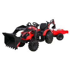 Nonbrand 720-T Traktor pótkocsival piros-fekete színben elektromos járgány