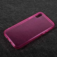 Nonbrand APPLE iPhone X, XS, Szilikon mobiltok, FÉNYES, MAGENTA tok és táska