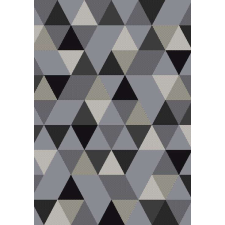Nonbrand Barcelona B430A_FMF67 szürke geometriai mintás szőnyeg 160x230 cm lakástextília