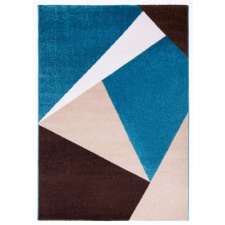 Nonbrand Barcelona E198_FMA12 kék-bézs geometriai mintás szőnyeg 200x290 cm lakástextília