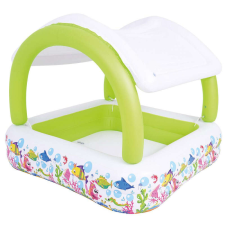 Nonbrand Bestway Gyerekmedence Napvédővel - Halacskás - 143x143x123cm medence