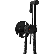 Nonbrand Bidé csap Lungo Loop Black Metallic csaptelep