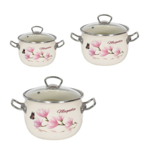 Nonbrand Cooking Zománcozott lábas szett Virág edény