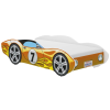 Nonbrand CORVETTA autós gyerekágy 140x70cm sárga - ajándék matraccal