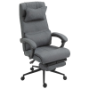 Nonbrand Ergonomikus irodai szék, PVC, Vinsetto, Állítható magasságú, Fejtámla, Deréktámasz, Lábtámasz, Szürke
