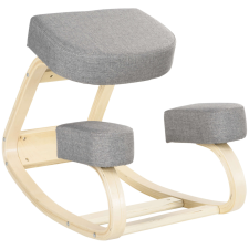 Nonbrand Ergonomikus szék, vinsetto, nyír/hab/poliészter, szürke forgószék