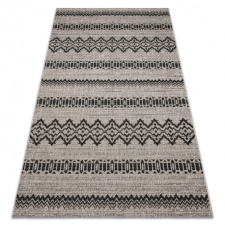 Nonbrand Fonott sizal floorlux szőnyeg 20510 ezüst / fekete 80x150 cm lakástextília