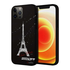 Nonbrand Graffiti iPhone 12 Pro Szilikon Tok - Eiffel-torony tok és táska