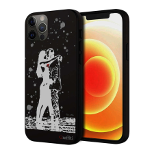 Nonbrand Graffiti iPhone 12 Pro Szilikon Tok - Szerelmes Pár tok és táska
