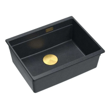 Nonbrand gránit mosogató Logan 100 Black Metallic mosogatótálca