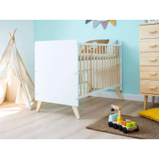 Nonbrand Happy Kiságy - Fenyő-Fehér - 60x120 cm kiságy, babaágy