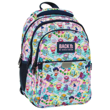 Nonbrand Hátizsák lányoknak, Tartalék, poliészter, vízálló, többszínű, 3 rekesszel, PLB5P01 iskolatáska