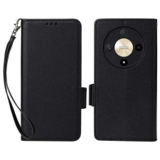 Nonbrand Huawei Honor Magic6 Lite, X9b, Wallet notesz mobiltok, Fekete tok és táska