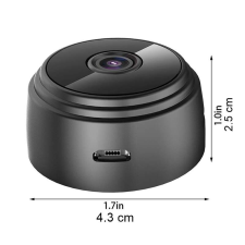 Nonbrand IdeallStore, Mini Surveillance, Wi-Fi, Full HD multifunkciós rejtett kamera, fekete megfigyelő kamera