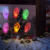Nonbrand Karácsonyi LED fényfüzér - Ablakgél matrica - 6 LED - 2 x AA