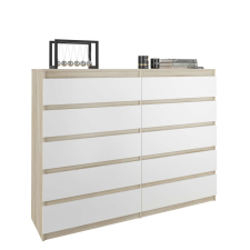 Nonbrand Komód 10 fiókos R140-S10 - sonoma mix bútor