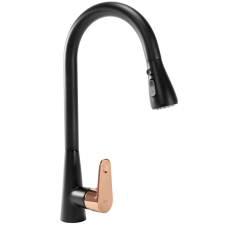 Nonbrand Konyhai csaptelep Rea Mild black mat rose gold csaptelep
