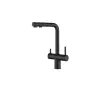 Nonbrand Konyhai mosogató csaptelep, Blackswan, M345 típus, matt fekete modell tisztított vízhez és mobil zuhanyhoz, mérete 32,5 cm