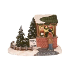 Nonbrand Koszorúárús ledes színes 14,3cm karácsonyi dekoráció