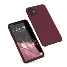 Nonbrand kwmobile iPhone 11 Szilikon Tok - Rubinvörös tok és táska