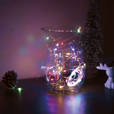Nonbrand LED karácsonyi fényfüzér - 5 m -50 LED - többszínű, 3xAA karácsonyfa izzósor